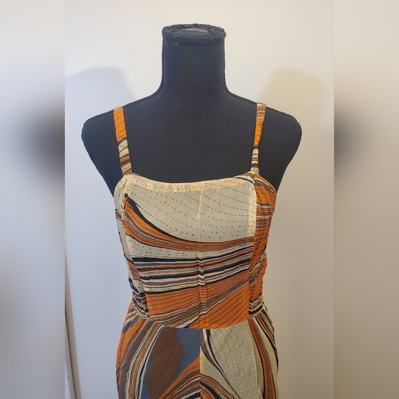 Frank Usher London Vintage 1970s Sheer Maxi Dress Womens Size 38 - Picture 2 of 12